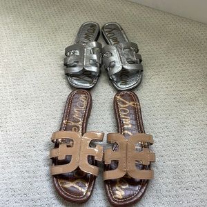 Two pairs of Sam Edelman sandals size 9.5, worn once!